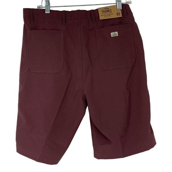 Mens Tech Shorts Stretch Shorts Purple Trunks Brand Zip pocket Size 32 2794 - Picture 4 of 7